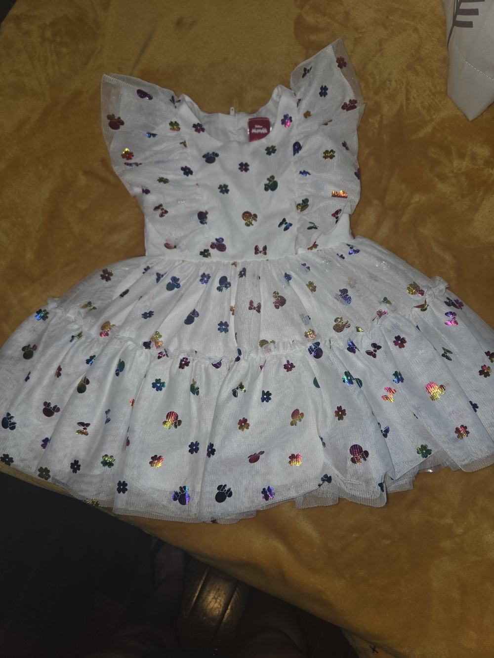 Minnie Mouse Tulle Party Dress with Foil Accents